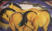 Franz Marc The Little Yellow Horses (mk34) oil painting
